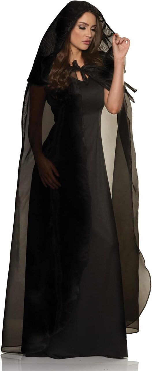 UNDERWRAPS Deluxe Cape with Hood - Halloween Capes with Hood for Adults